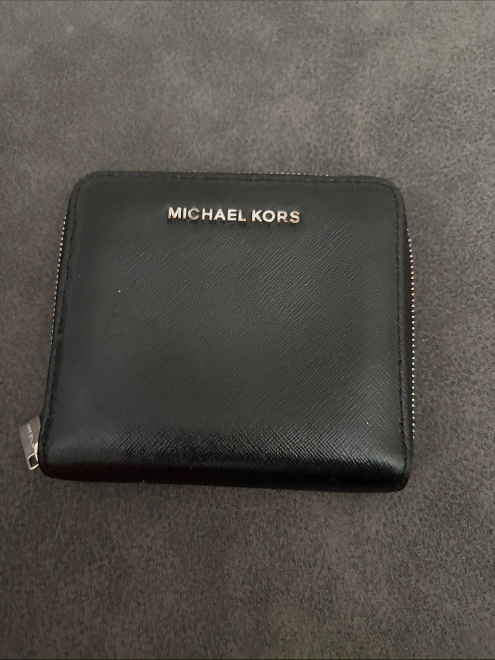 Michael Kors Saffiano leather zip-around wallet